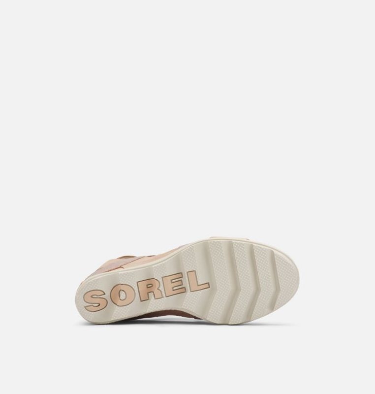 Sorel Dam Sandaler Beige/Brun - Joanie™ Ii Ankle Lace Wedge - MYU-563728